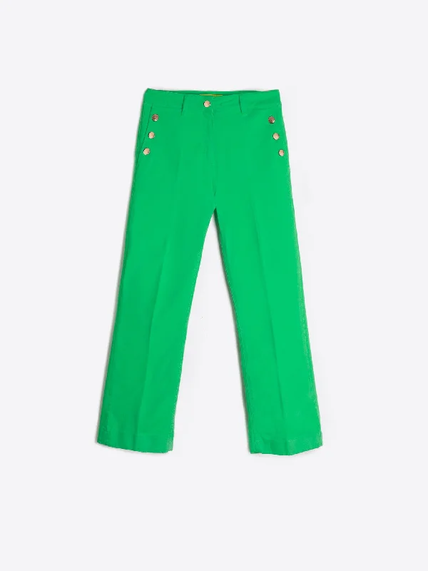 Vilagallo Gold Button Pants