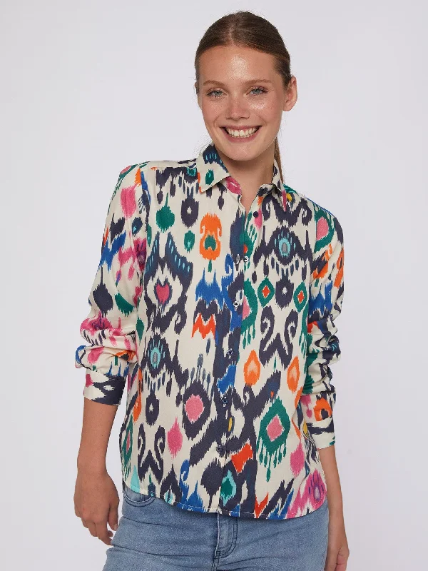 Vilagallo Ikat Print Shirt