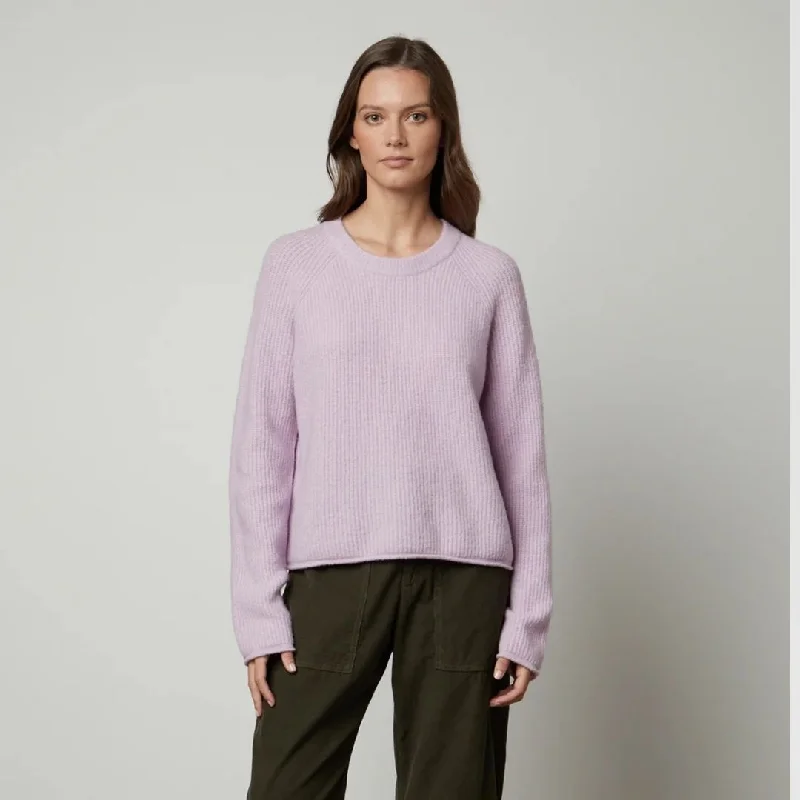 Gigi Cozy Knit Sweater (Lilac)